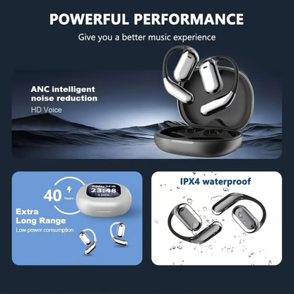 Hot Sale -🔥True Powerful Bluetooth 5.4 Open Ear Earbuds, IPX5 Waterproof