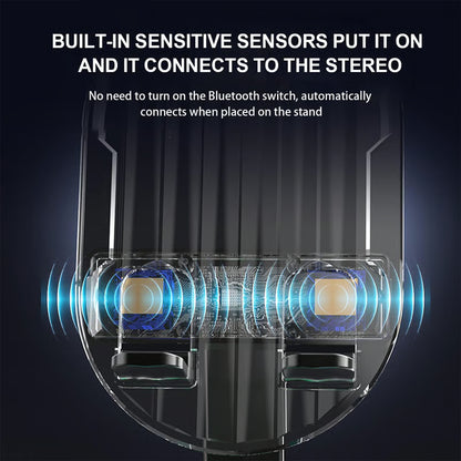 ⚡Flash Sale: 70% Off🔥2025 Upgraded Cell Phone Stand with Induction Speaker/Power Bank/Atmosphere Light