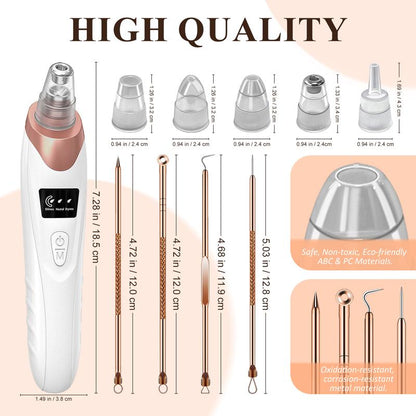 2025 Newest Blackhead Remover Pore Vacuum,USB Rechargeable Blackhead extractor