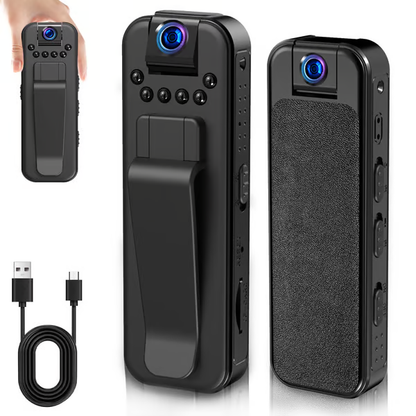 🏆Flash Sale⚡ 50K+ SOLD! Almost Gone-🔥HD 1080P Rechargeable Mini Body Camera With Night Vison&Rotating Lens📷️