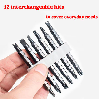 🔥🔥24 in 1 DlY Screwdriver Set Magnetic Compact and Portable Ratchet Screwdriver