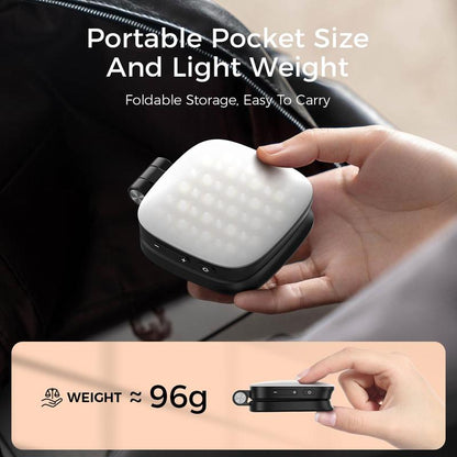 Mobile phone magnetic selfie fill light live shooting mini portable makeup mirror foldable pocket light LED light