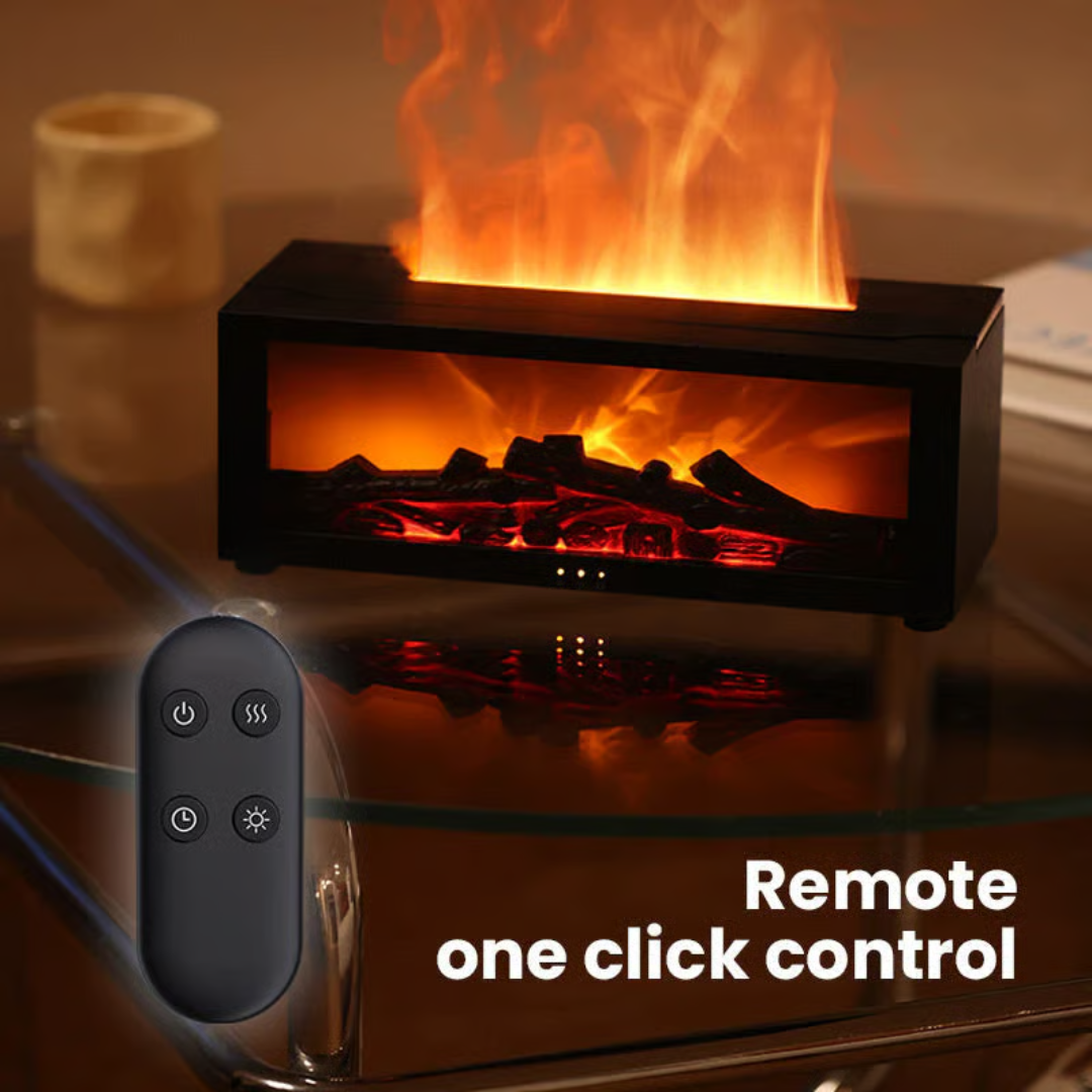 🔥Fireplace Flame Diffuser Humidifier with Remote