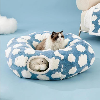 🔥 🐾Cat Tunnel Bed for Indoor Cats -(Limited time free shipping)