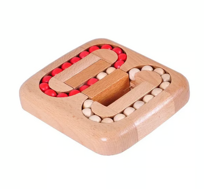 Rotating Magic Bean Fingertip Toy Wood Puzzles
