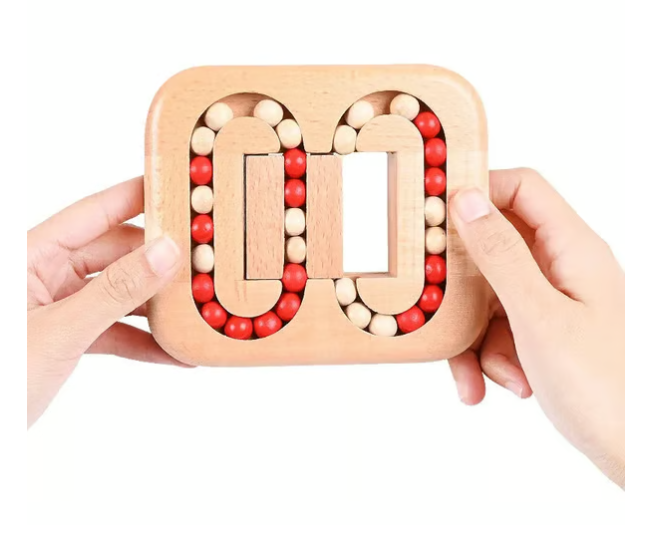 Rotating Magic Bean Fingertip Toy Wood Puzzles