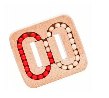 Rotating Magic Bean Fingertip Toy Wood Puzzles
