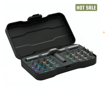 🔥🔥24 in 1 DlY Screwdriver Set Magnetic Compact and Portable Ratchet Screwdriver