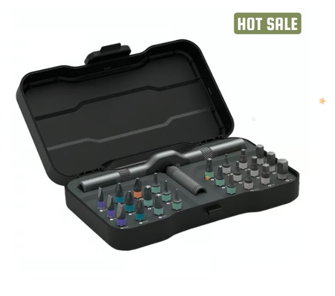 🔥24 in 1 DlY Screwdriver Set Magnetic Compact and Portable Ratchet Screwdriver