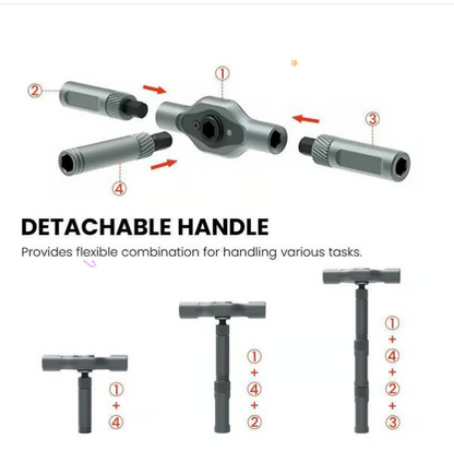 🔥24 in 1 DlY Screwdriver Set Magnetic Compact and Portable Ratchet Screwdriver