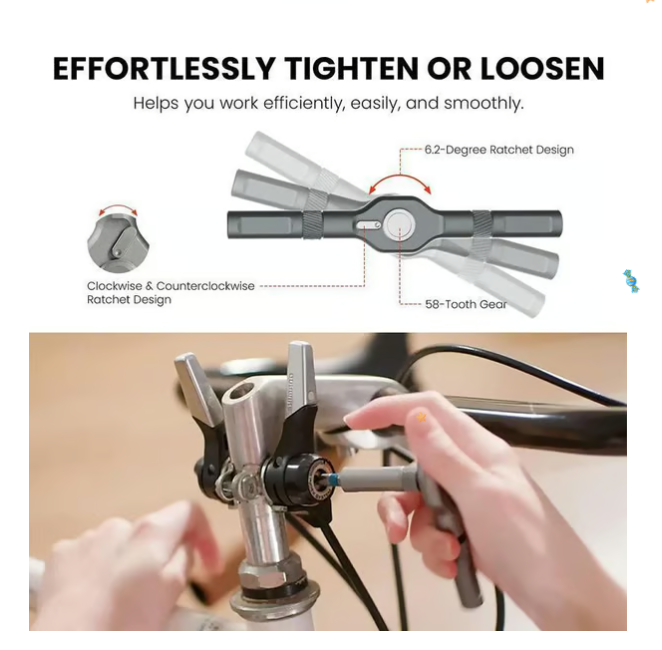 🔥🔥24 in 1 DlY Screwdriver Set Magnetic Compact and Portable Ratchet Screwdriver