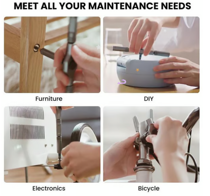 🔥🔥24 in 1 DlY Screwdriver Set Magnetic Compact and Portable Ratchet Screwdriver