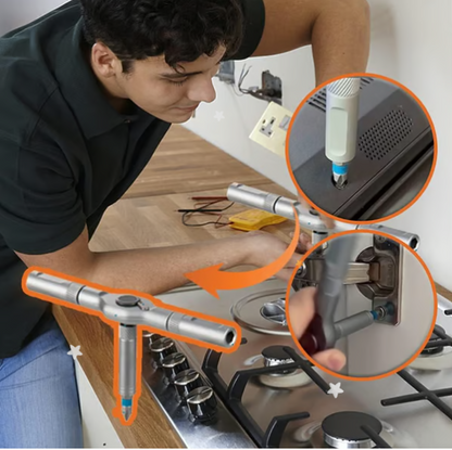 🔥🔥24 in 1 DlY Screwdriver Set Magnetic Compact and Portable Ratchet Screwdriver