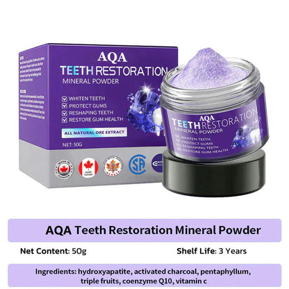 AQA™ Teeth Restoration Powder – Dentist-Approved Enamel Repair (CDA Certified) 🦷 | Flash Sale Today Only!