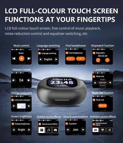 Hot Sale -🔥True Powerful Bluetooth 5.4 Open Ear Earbuds, IPX5 Waterproof