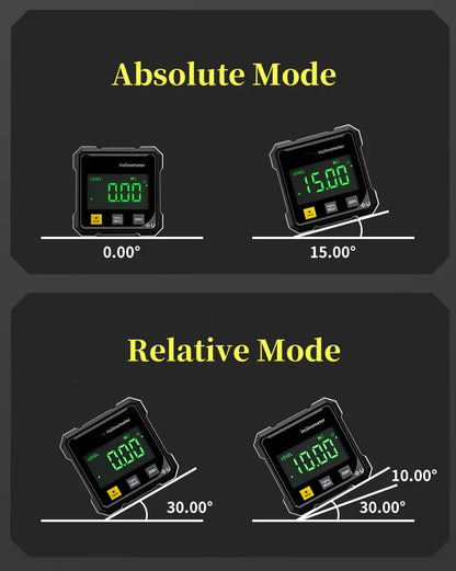 🔥🔥Limited-time offer: only$ 11.37🔥4-Side Magnetic Digital Angle Gauge with Laser